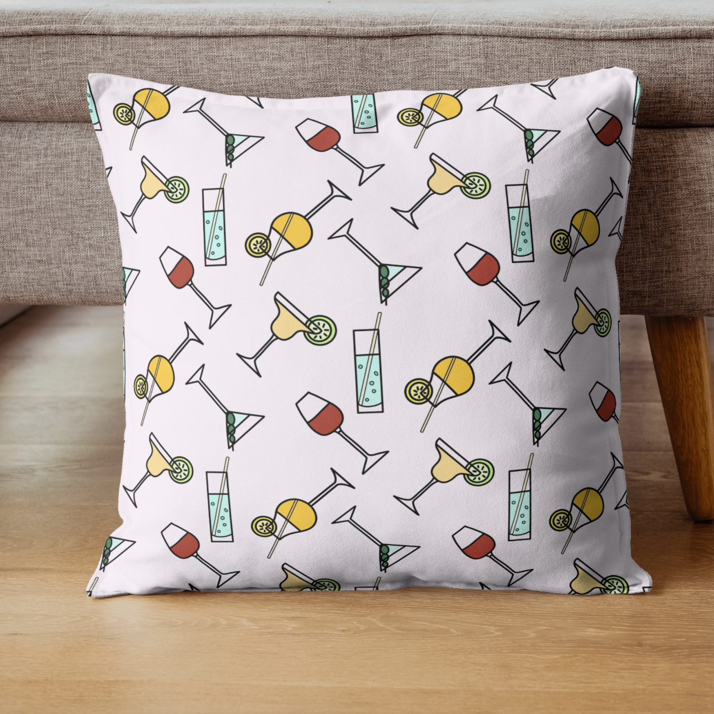 Alcoholic Drinks Seamless Pattern (PATTERN ONLY)