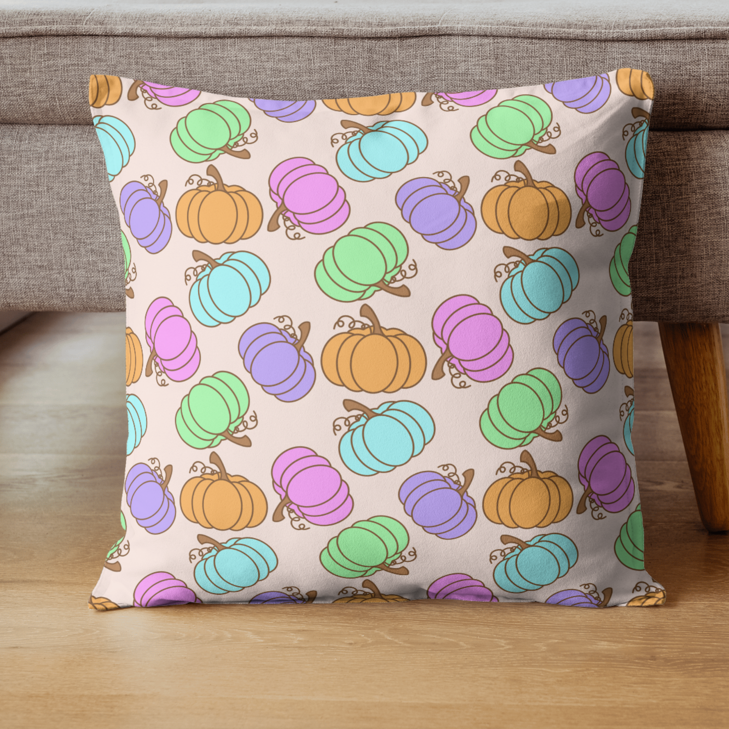 Pastel Pumpkins Seamless Pattern (PATTERN ONLY)