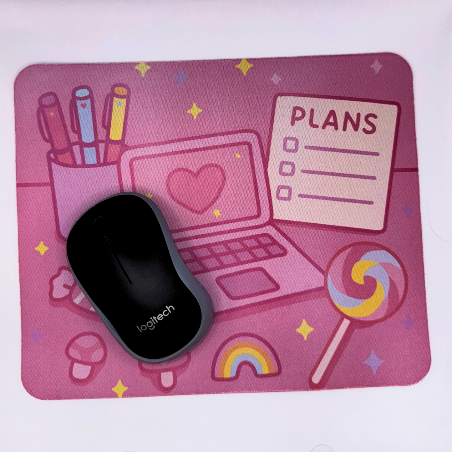 Pastel Productivity Mouse Mat