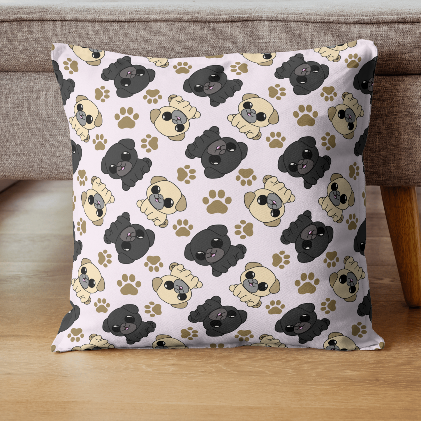 Pug Seamless Pattern (PATTERN ONLY)
