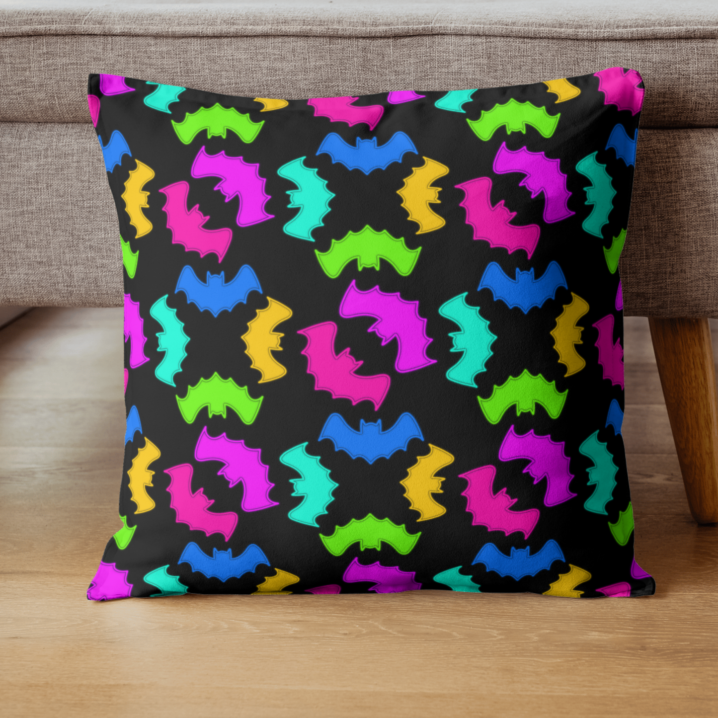 Neon Bats Seamless Pattern (PATTERN ONLY)