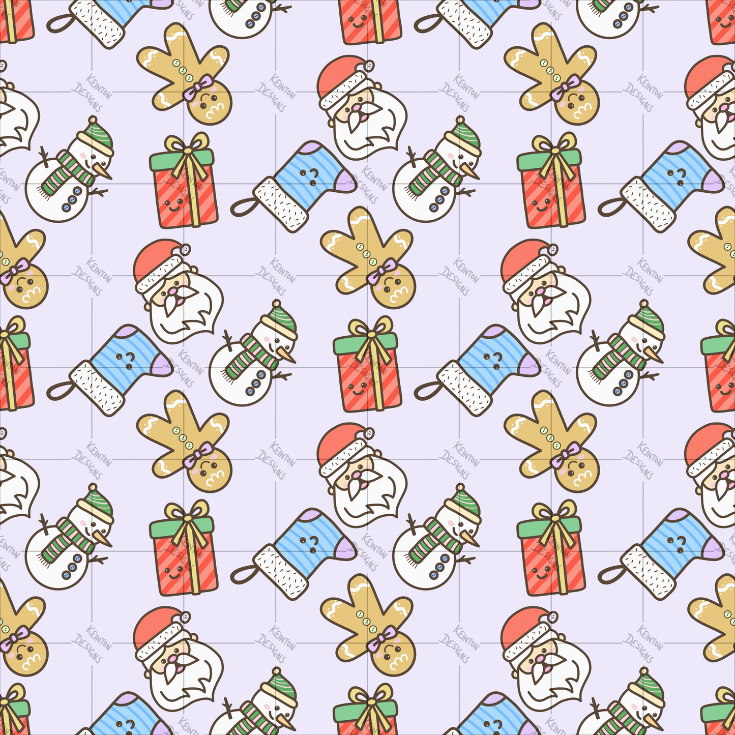 Christmas Cheer Seamless Pattern (PATTERN ONLY)