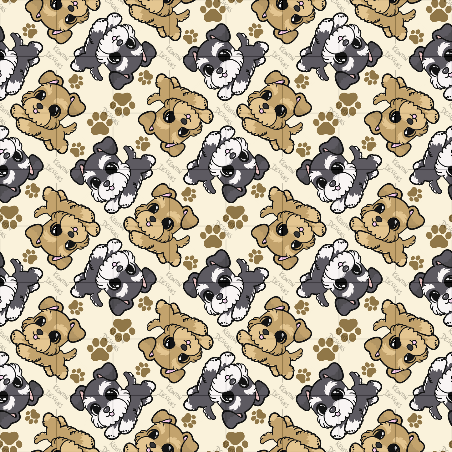 Schnauzer Seamless Pattern (PATTERN ONLY)