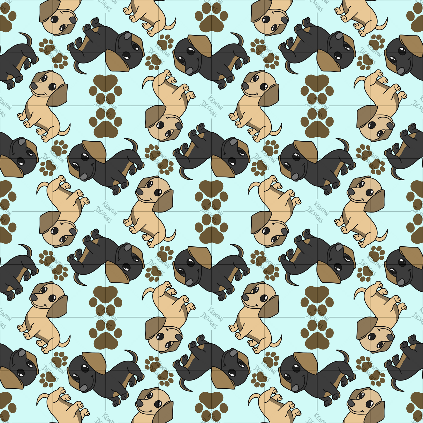 Dachshund Seamless Pattern (PATTERN ONLY)
