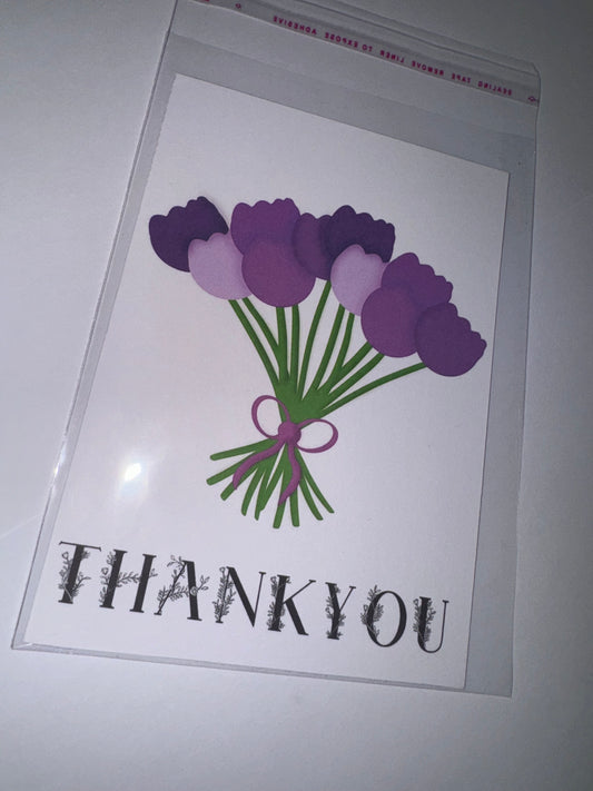 Tulip thankyou card