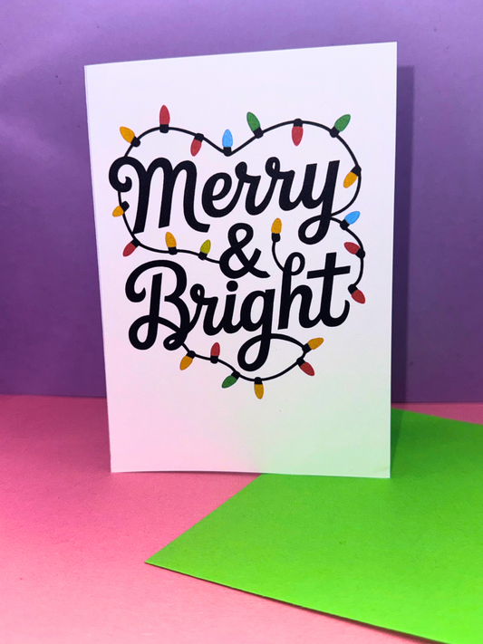 Merry & Bright Christmas Card
