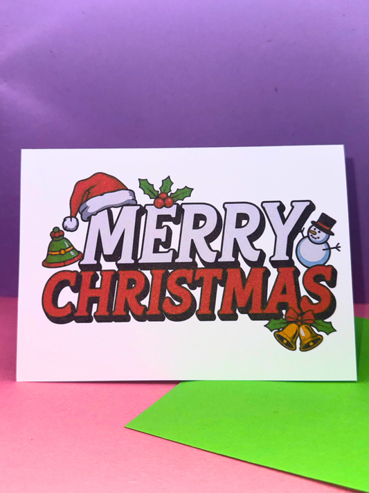 Bold Merry Christmas Christmas Card