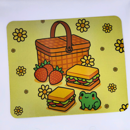 Froggy Picnic Mouse Mat