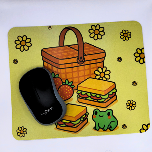 Froggy Picnic Mouse Mat