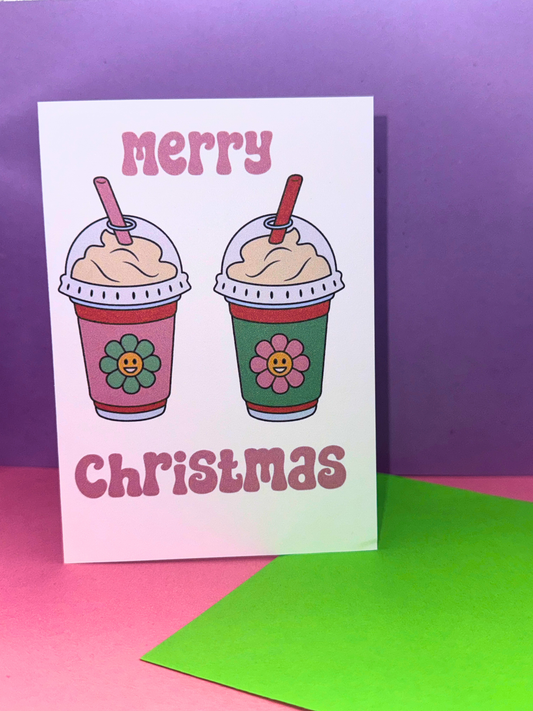 Festive Frappé Christmas Card