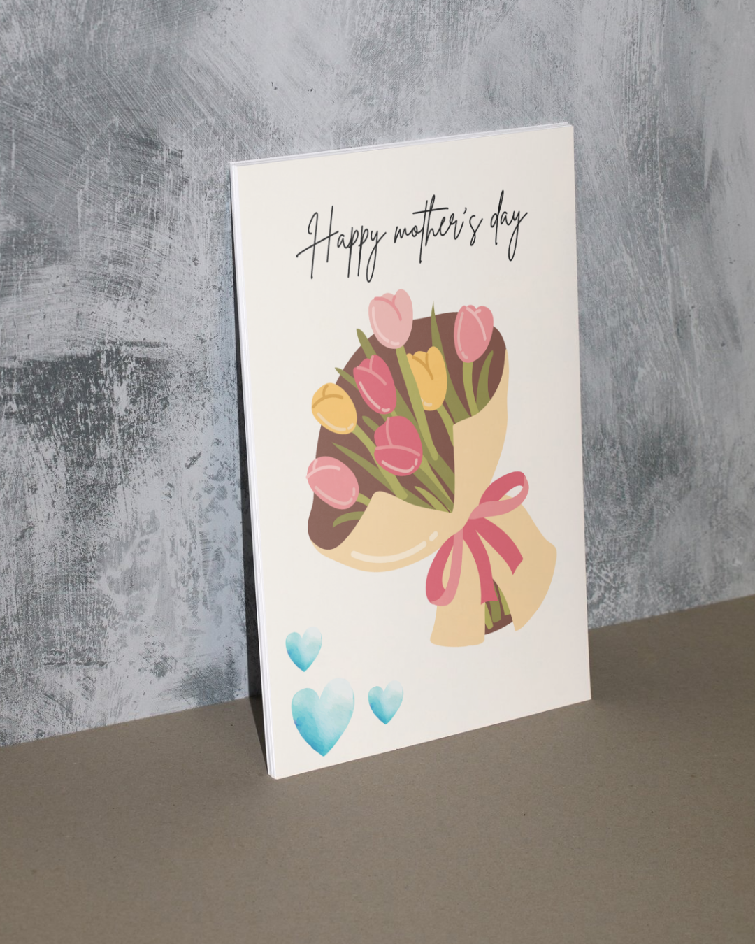 'Bouquet of Tulips' Mothers Day Card A6