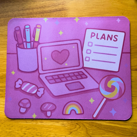 Pastel Productivity Mouse Mat