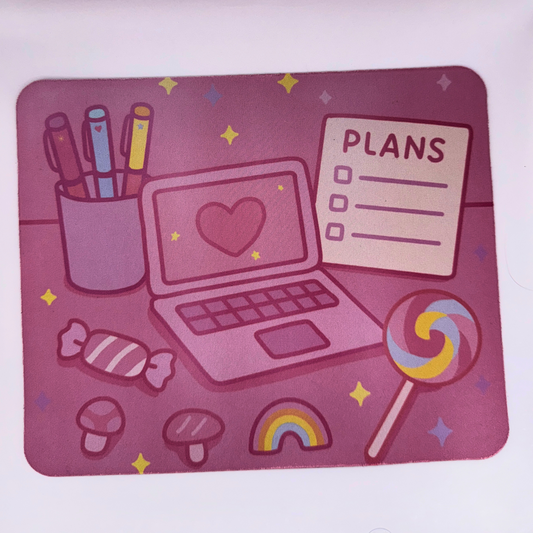 Pastel Productivity Mouse Mat