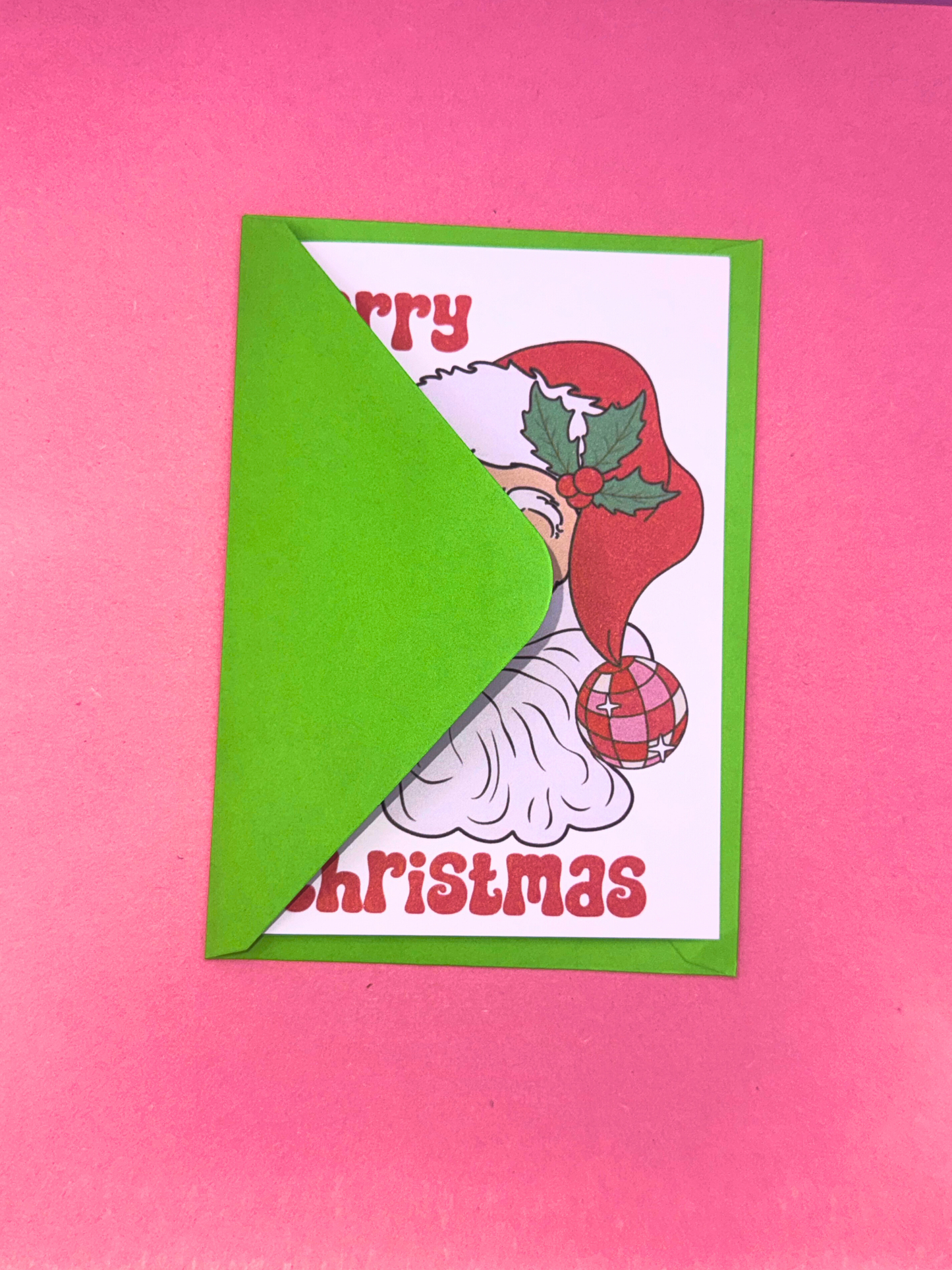 Festive Santa Christmas Card