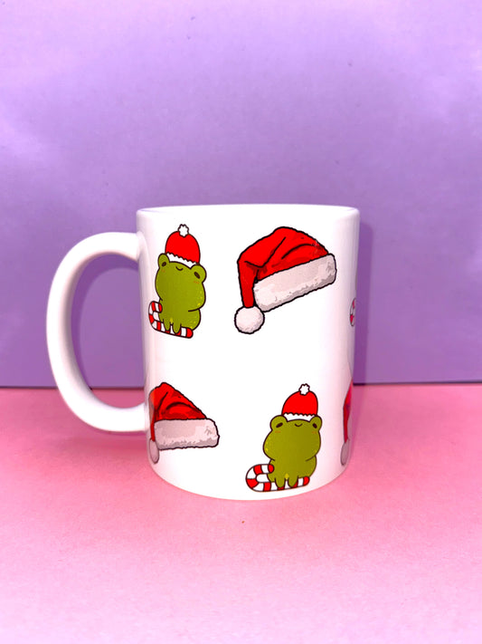 Christmas frog 11oz ceramic mug