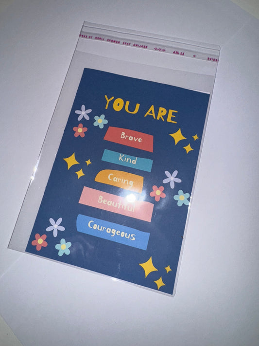Affirmations greetings card