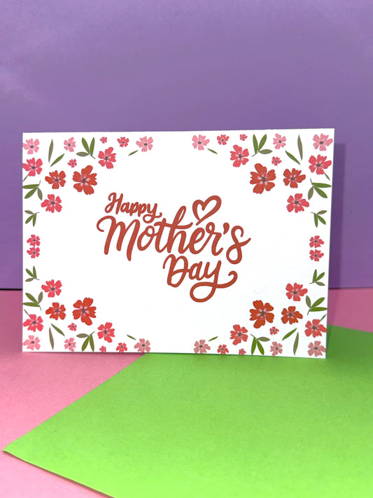 Floral Mothers Day Card A6