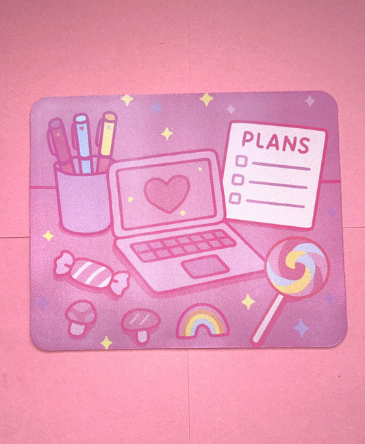 Pastel Productivity Mouse Mat