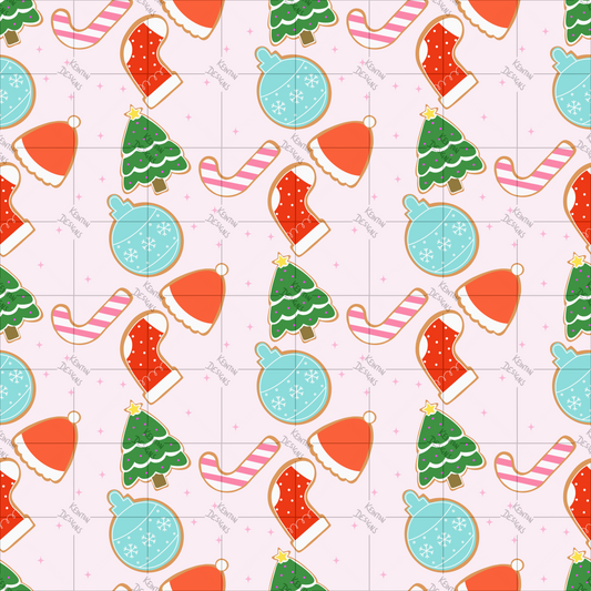 Christmas Sugar Cookie Seamless Pattern (PATTERN ONLY)
