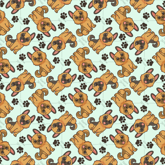 German Shepherd Seamless Pattern (PATTERN ONLY)