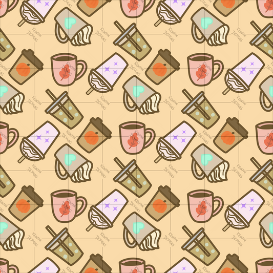 Coffee Seamless Pattern (PATTERN ONLY)