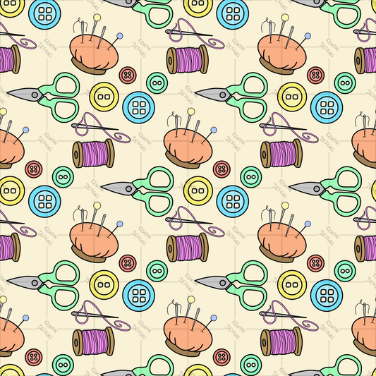 Sewing Essentials Seamless Pattern (PATTERN ONLY)