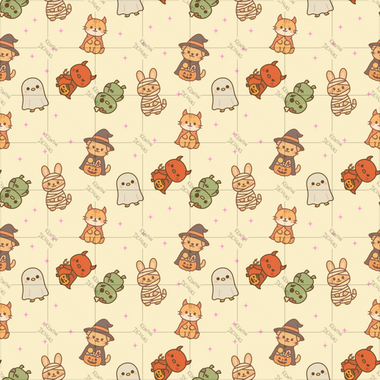 Halloween Buddies Seamless Pattern (PATTERN ONLY)