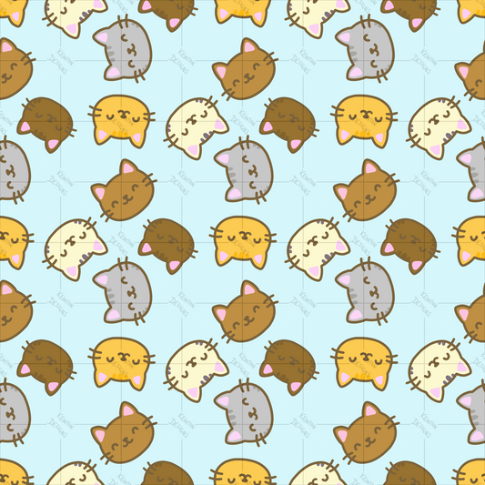 Cats Seamless Pattern (PATTERN ONLY)
