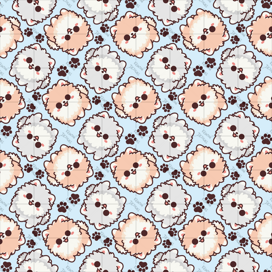 Pomeranian Seamless Pattern (PATTERN ONLY)